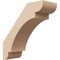 Ekena Millwork 5-inch W x 14-inch D x 14-inch H Olympic Rough Cedar Woodgrain TimberThane Knee Brace, Primed BRCUR05X14X14OLYRCPR - alternate 1